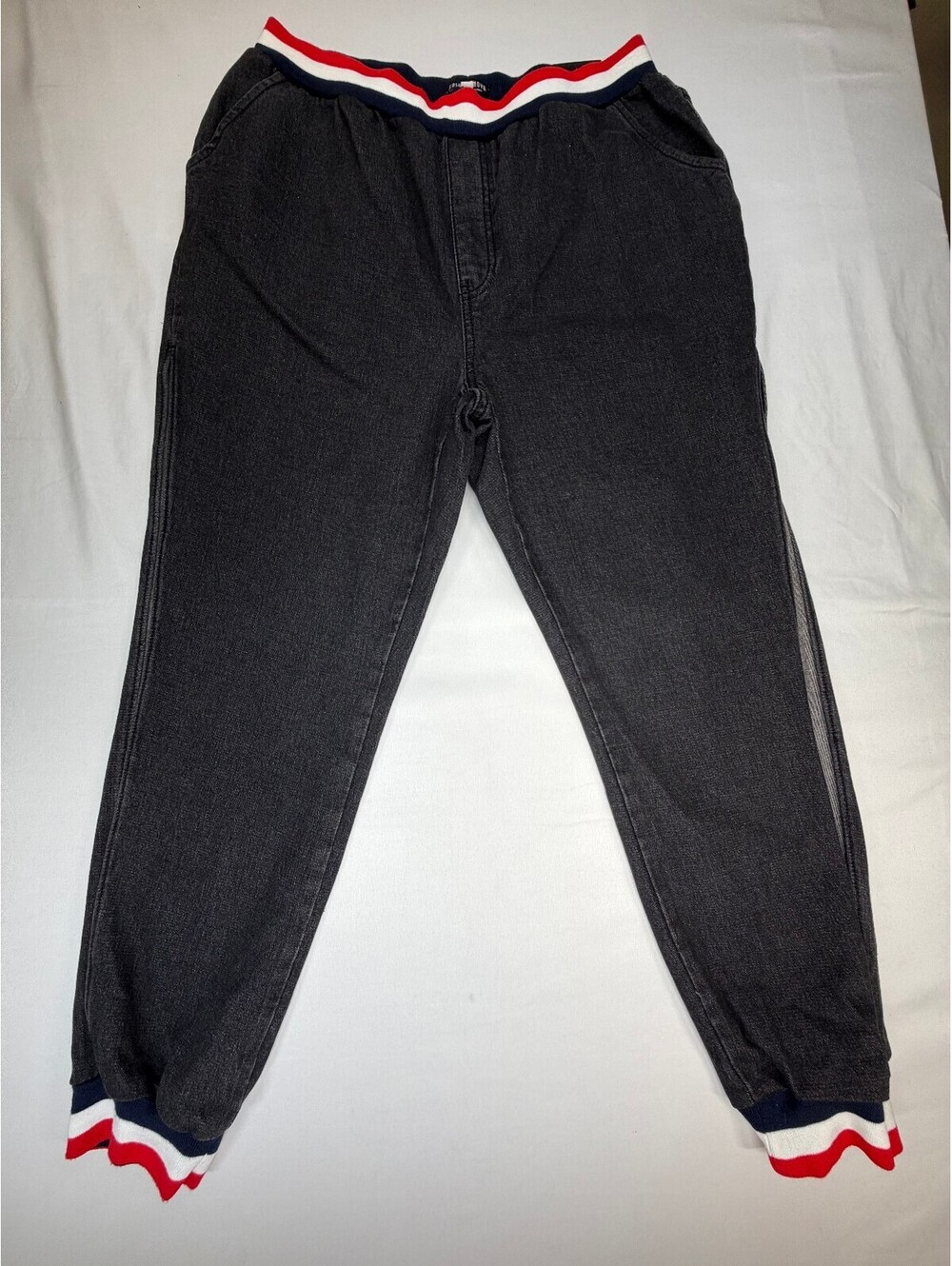 Fashion Nova Women's Denim Jogger Elastic Waistband High Rise Size 1X Black
